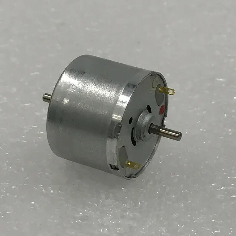 RF-310 DC 12V-24V 8500RPM Mini 24mm Round Electric Motor Dual 2mm Shaft DIY Toy