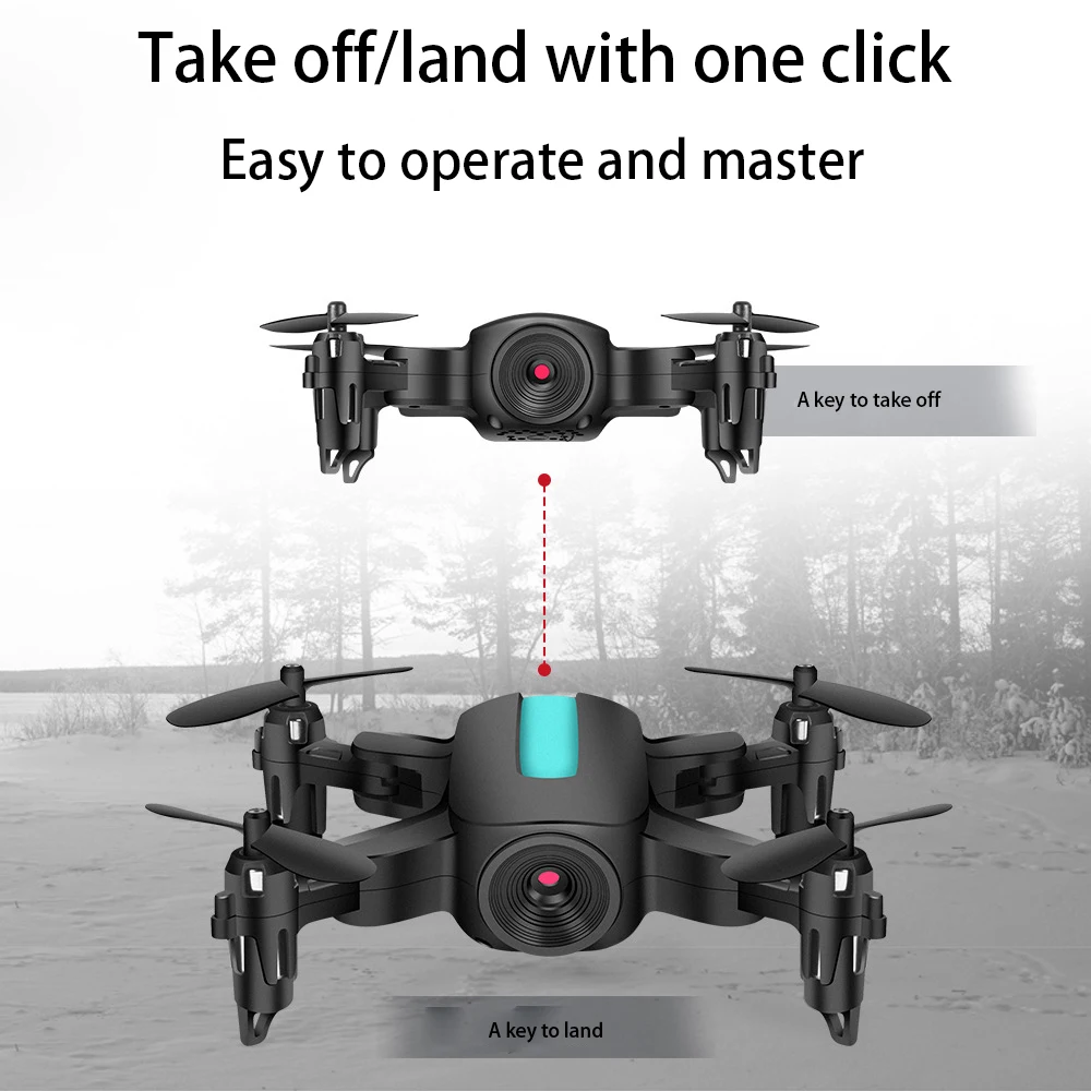 Mini Folding UAV Aerial  P hotography 1080P 720P HD Quadcopte Camera WiFiFPV Altitude Keeping Live Aerial Video Rolling  360 UAV