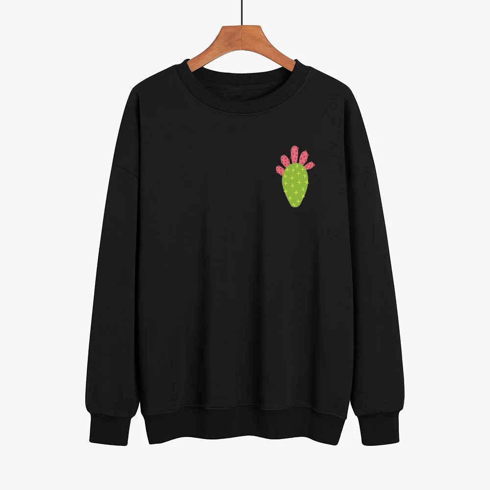 Long Sleeve Basketball Hoodies Pullover Winter Funny Cactus Sweatshirt Hoodies