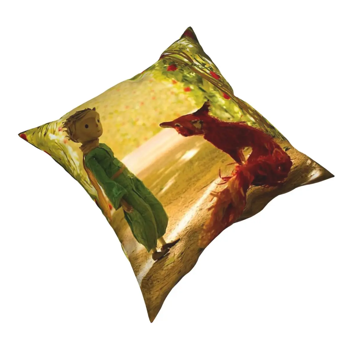 The Little Prince Pillowcover Home Decorative France Rose Garden Fox Cushions Throw Pillow for Sofa Double-sided Printing