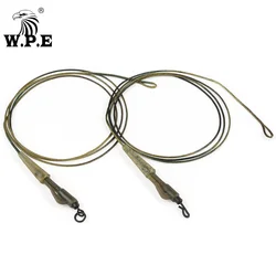 W.P.E linea di Pesca alla carpa 3 pz/pacco intrecciato piombo Core Leader capelli Rig Clip di piombo connettore girevole alimentatore carpa attrezzatura da Pesca Pesca