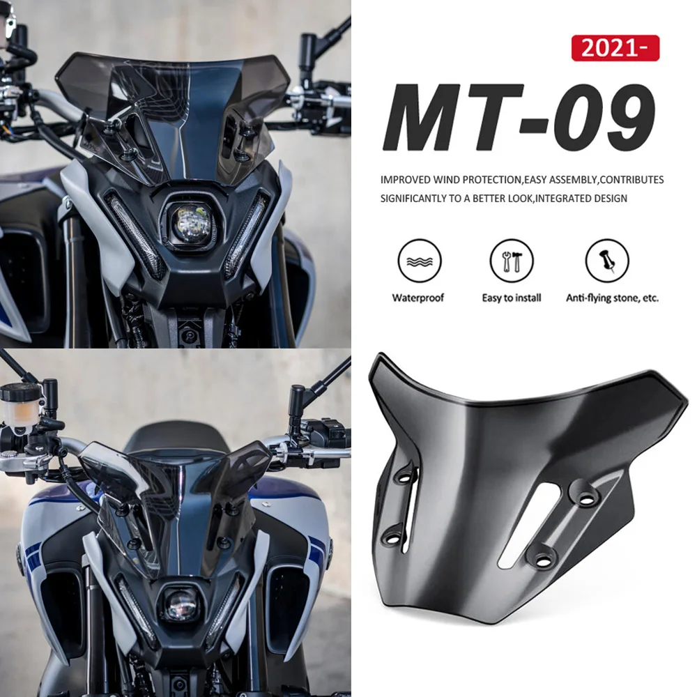 

NEW 2021 2022 Windshield Windscreen For YAMAHA MT-09 FZ-09 MT09 FZ09 MT FZ 09 Motorcycle Accessories Wind Deflectors fz09 mt09