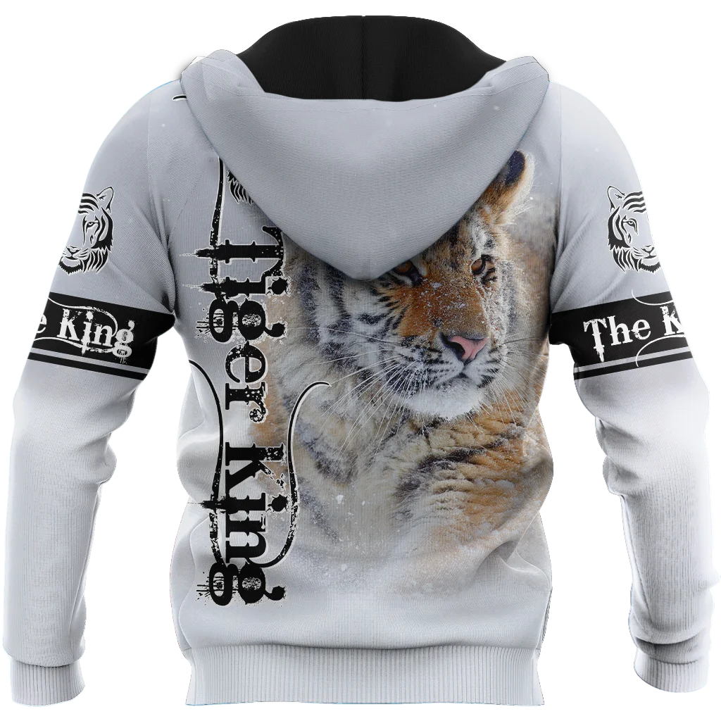 2021 Autumn Fashion Hoodies Beautiful Tiger 3D Printed Mens Sweatshirt Unisex Zip Pullover Casual Harajuku Streetwear DW0377