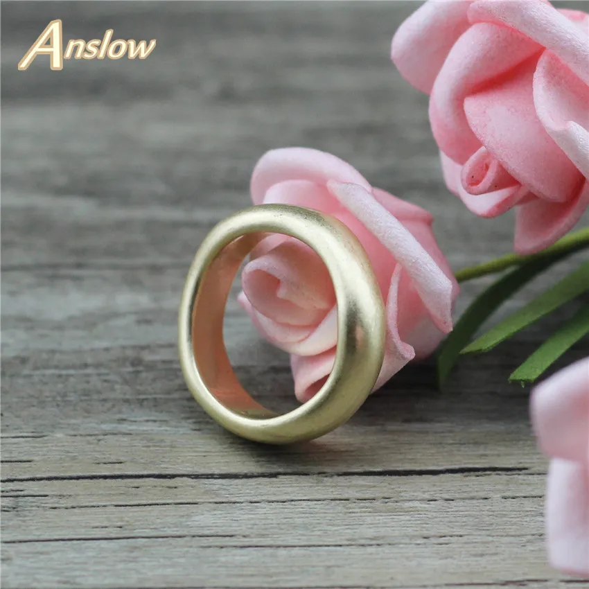 ANSLOW 2021 New Fashion Jewelry HOT Sale Cheap Male Unisex Women Couple Loves' Promise Wedding Engagement Finger Ring LOW0070AR