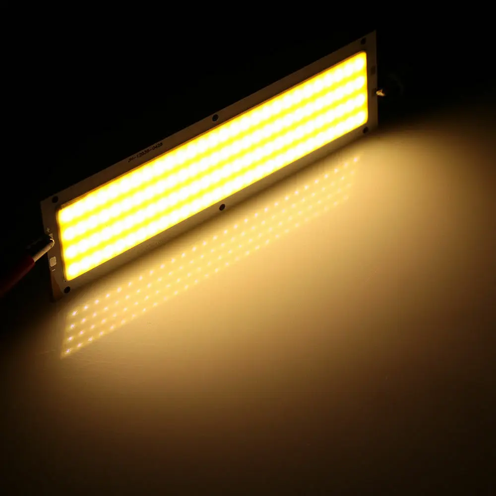 1000LM LED COB Light Strip Panel Lamp DC 12V 20W 120mm x 36mm Cool Warm White Blue Floodlight Source Bulbs For DIY Work Light