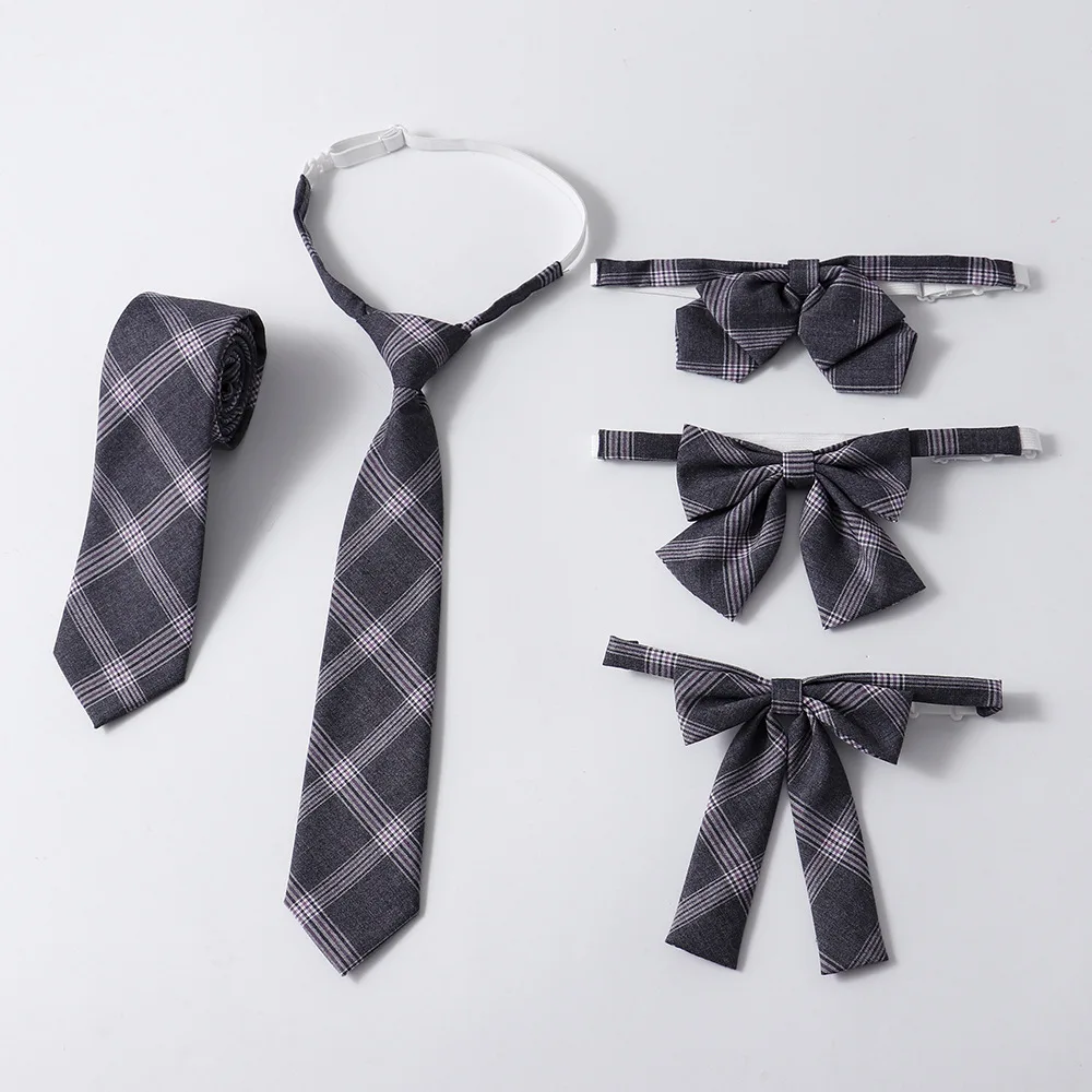 JK Lattice Bow Tie โรงเรียนนักเรียนอุปกรณ์เสริมญี่ปุ่นสาวน่ารักคอเชือกโบว์ผีเสื้อ Cravat Preppy Chic