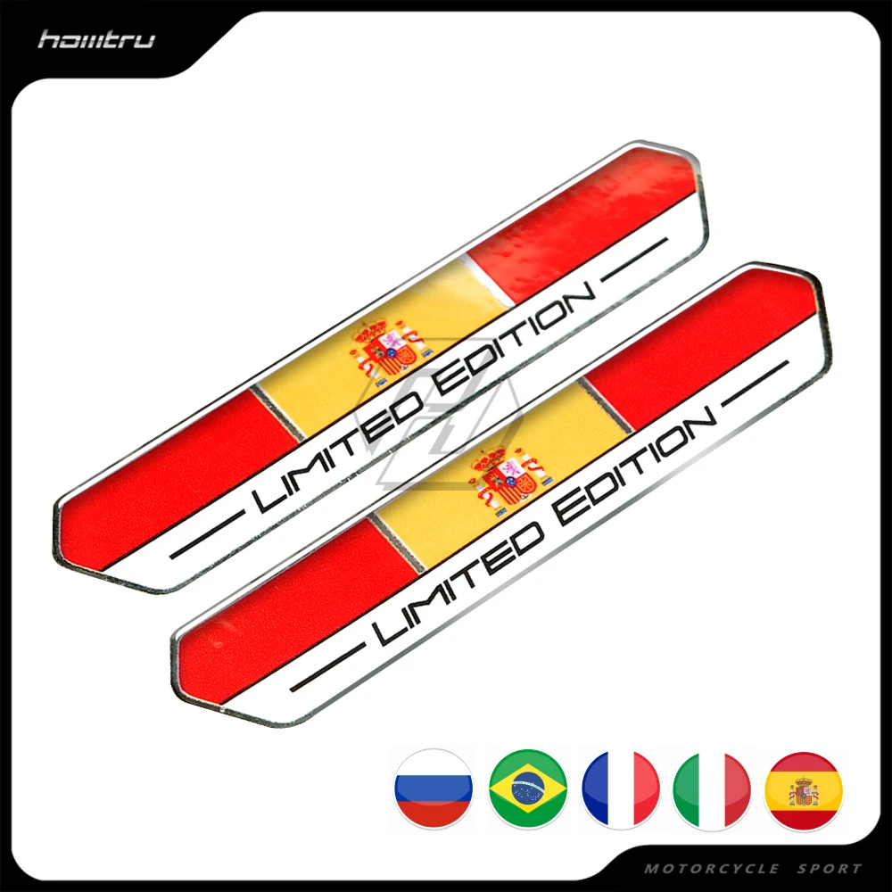 

Spain Flag Limited Edition Sticker Motorcycle Tank Decal Case for Aprilia Honda Yamaha Suzuki Kawasaki Ducati etc