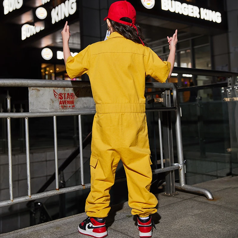 2020 novo hip hop roupas de dança infantil geral rua outfit meninas moderno jazz vestido jogo desempenho palco traje verão