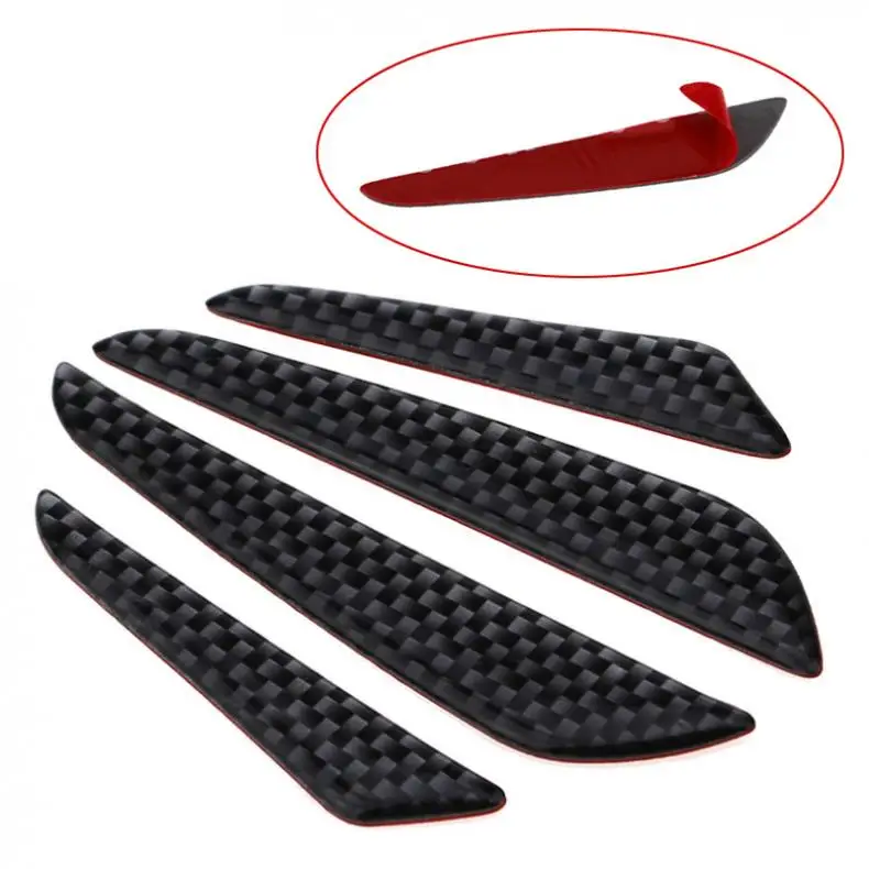 Carbon Fibre Car Door Protection Strips Guard Anti-collision Waterproof Rubber Strip Auto Car Door Side Edge Protector