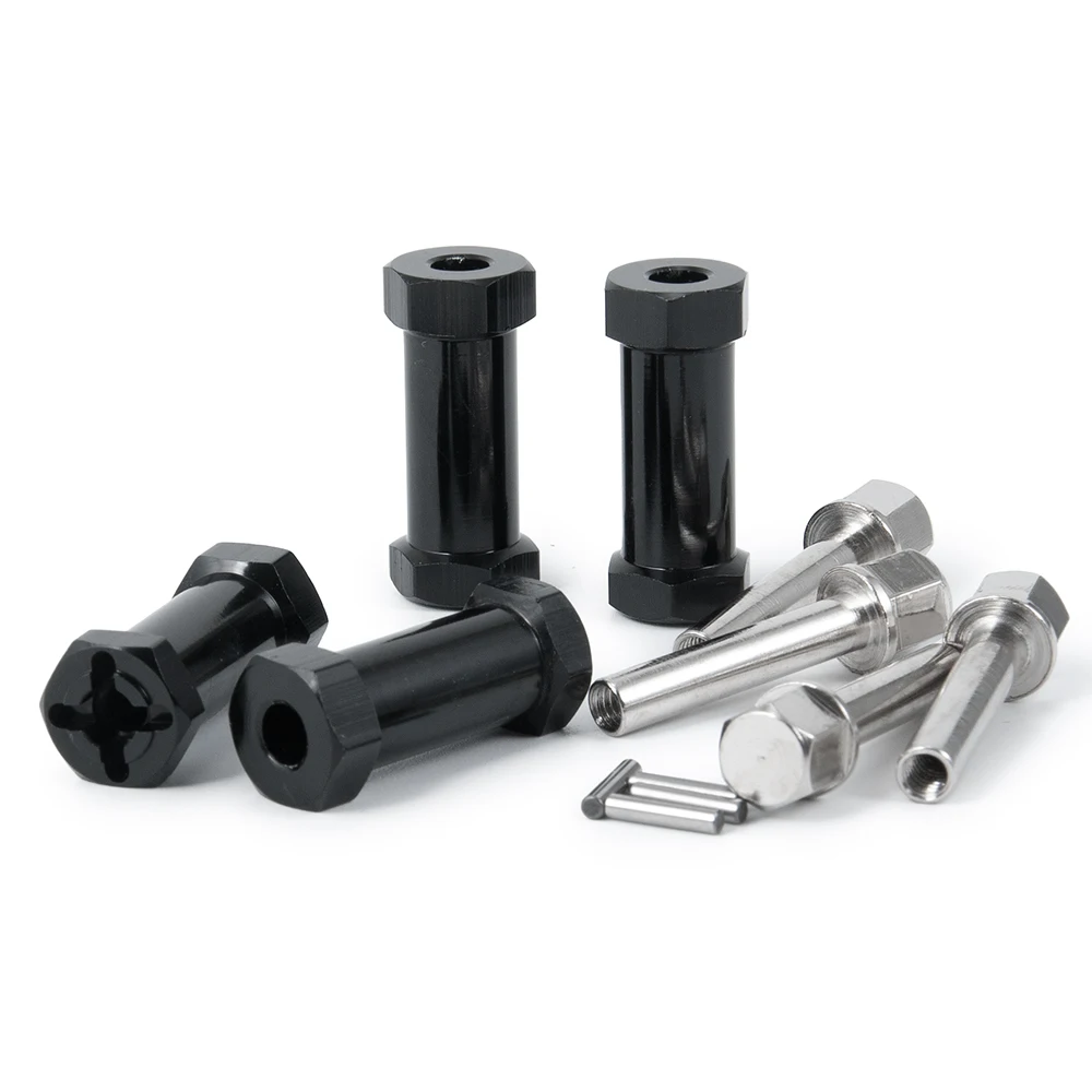 YEAHRUN – adaptateur d'entraînement hexagonal de moyeu de roue de 12mm en alliage d'aluminium, Extension de 15/20/25/30mm pour Axial SCX10 Wraith 1/10 RC, pièces de mise à niveau de voiture