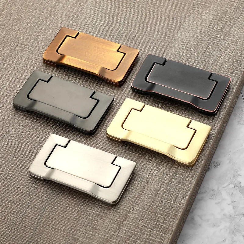 

Punch-free drawer pull buckle, hidden flat handle, light luxury style, invisible wardrobe door handle, tatami flat-mounted pull
