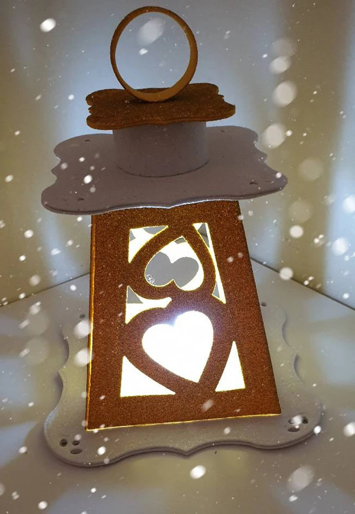 New Large Christmas lantern metal cutting die mould scrapbook decoration embossed photo album decoration card making DIY 5684