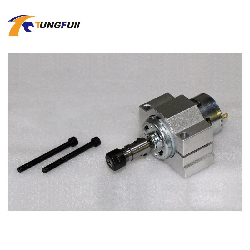 แรงบิดขนาดใหญ่795 DC มอเตอร์ ER11 Collet Chuck 45มม.มอเตอร์เกียร์สำหรับเครื่องแกะสลักเครื่องกลึง12V-36V 12000RPM CNC แกนมอเตอร์