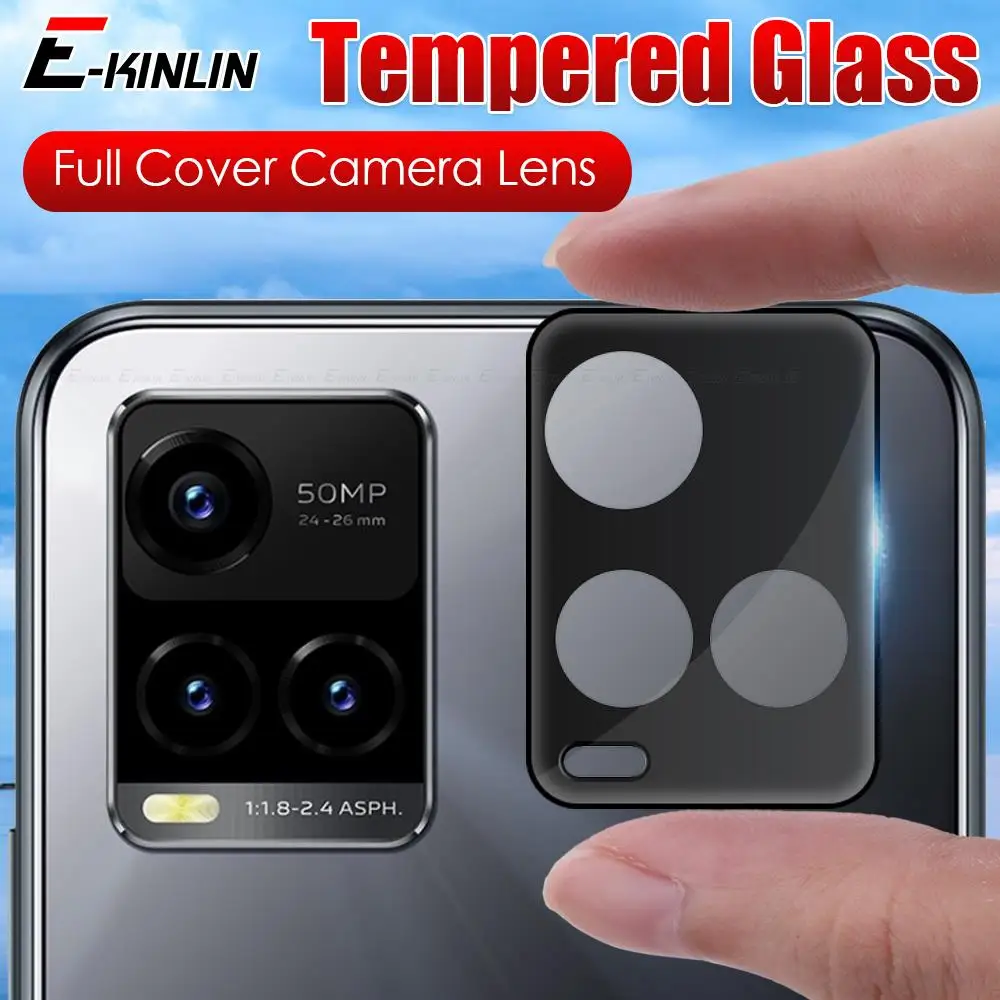 Camera Glass For Vivo Y16 Y35 Y22s Y21G Y15s Y21T Y21s Y21 Y33s Full Cover 3D Curved Lens Screen Protector Tempered Glass Film