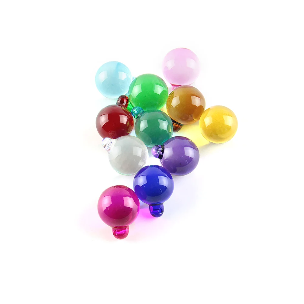 20mm/30mm 10 Pieces Crystal Hanging Balls Various Color Glass Smooth Ball Feng Shui Suspension For Curtains