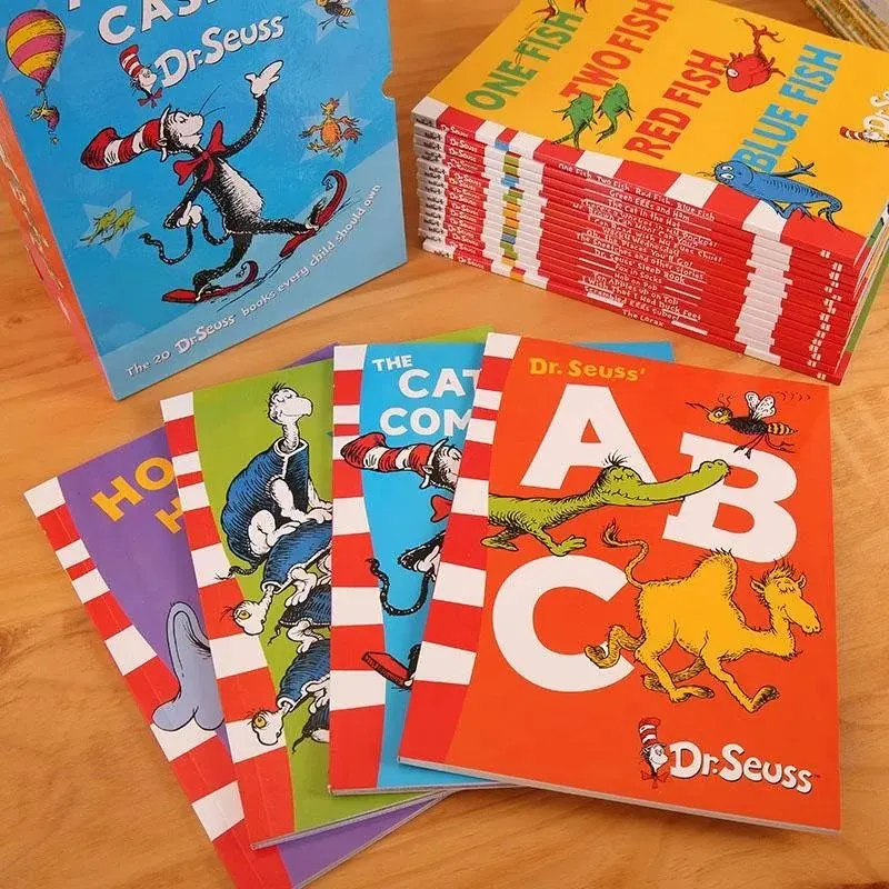 Random 3 Books Dr.Seuss Series Interesting Story Parent Child Kids Early Education Picture English Book Christmas Birthday Gift