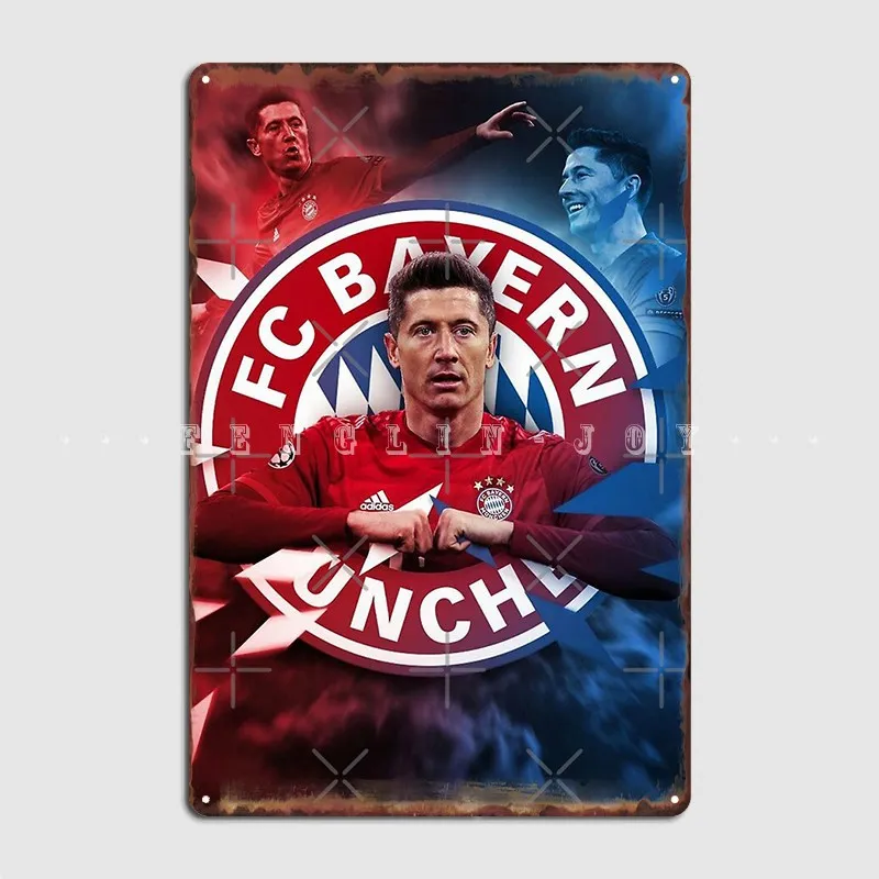 Wallpaper Lewandowski Art Metal Sign Club Pub Garage Classic Wall Decor Tin Sign Poster