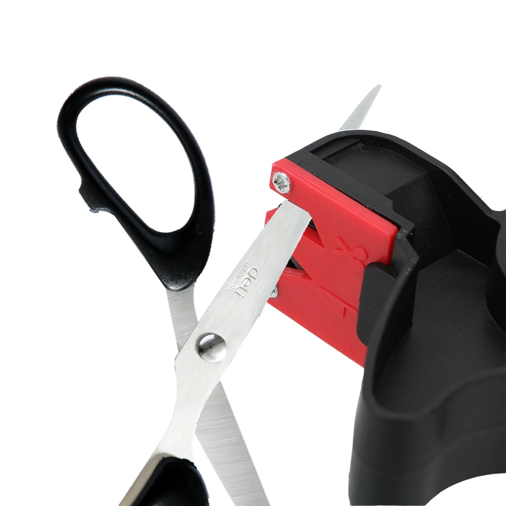 Knife Sharpener Handheld Scissor Blade Sharpening Convenient Kitchen Tools Grindstone 2 In 1