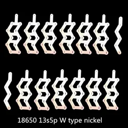 18650 W Type 5P 10P Nickel Plated Steel Sheet 0.15mm Thickness For 13S 48V E-Bike Lithium Battery Pack DIY Dropshipping