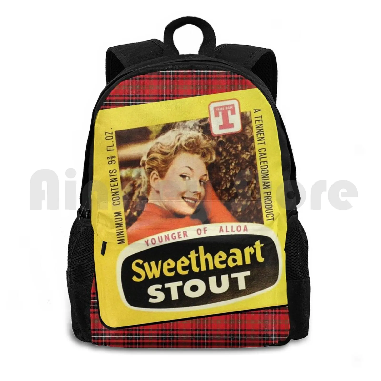 

Scottish Classics-Sweetheart Stout Outdoor Hiking Backpack Waterproof Camping Travel Scottish Scotland Glasgow Edinburgh