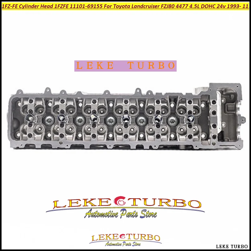 1FZ-FE Cylinder Head 1FZFE 1FZ FE 11101-69155 For Toyota Landcruiser FZJ80 4477 4.5L DOHC 24v 1993- 1110169155 11101 69155