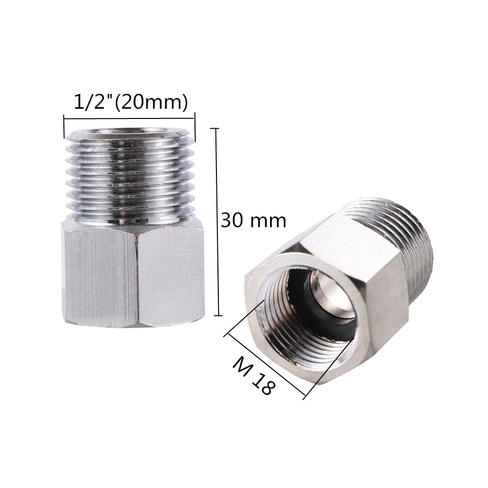 Garden Irrigation System 1/2“ to M18 Female thread Connector Faucet Fittings Adapter Ferrule Tube Fitting Connector 1 Pc