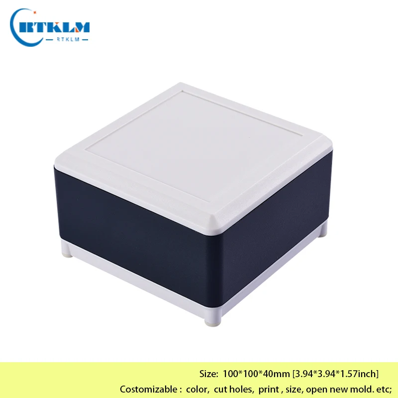 Aluminium electronics enclosure diy electronic junction box DIY metal enclosure small project box distribution box 100*100*40mm