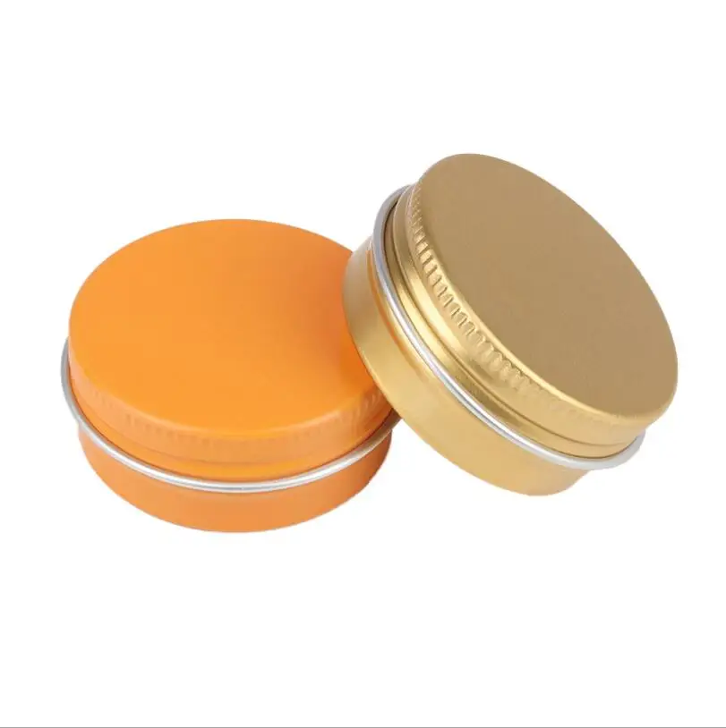 50pcs/lot 15g Empty Aluminum Cream Jar Nail Art Base Foundation Makeup BB Glow Cosmetic Containers Packaging Pots