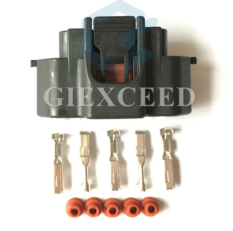 2 Sets 5-Pins Motorplug Vrouwelijke Kabelboom Contactdoos Ac Assemblage Ontsteking Luchtstroommeter Connector 90980-11317 Voor Toyota Jaguar