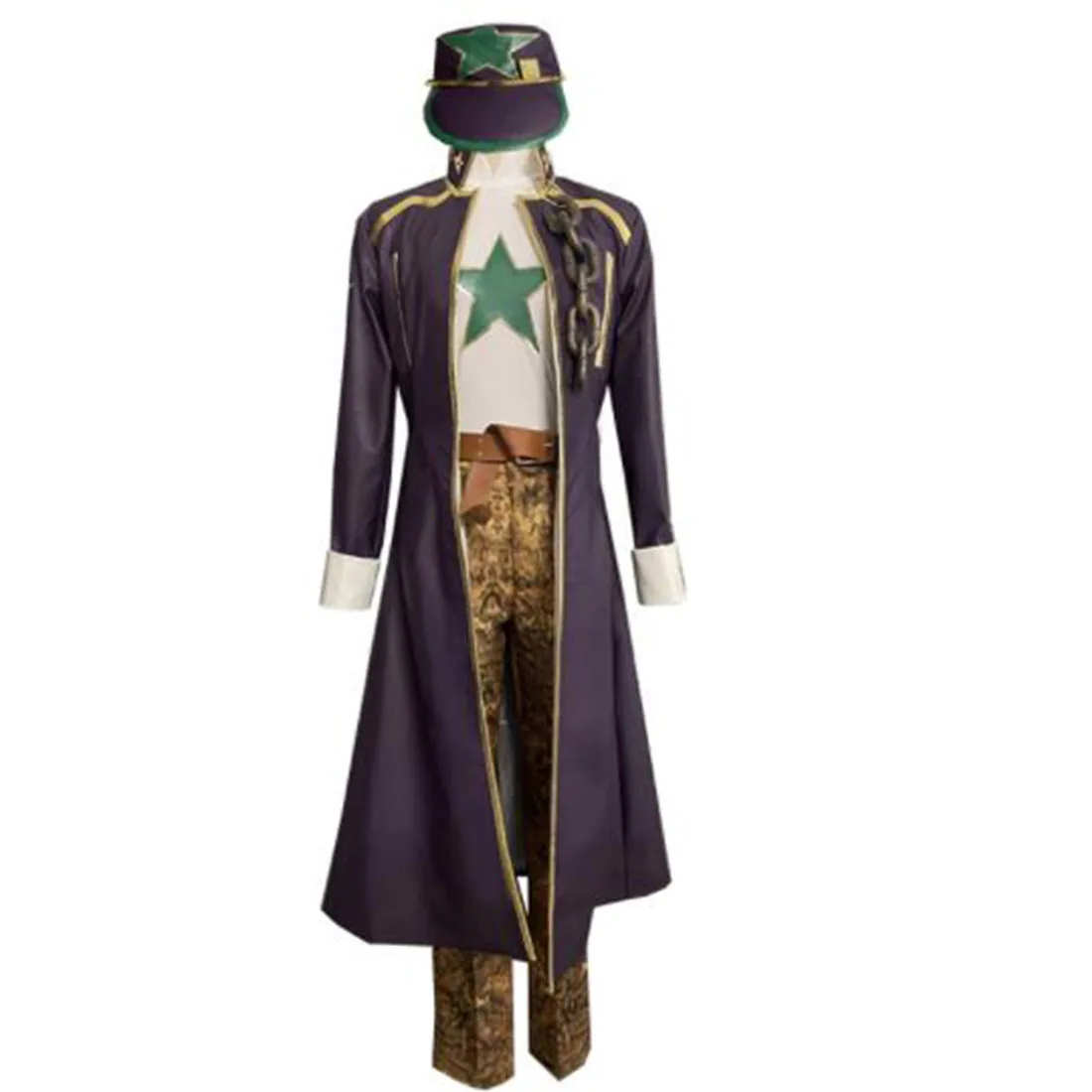 

2020 Anime 6 Stone Ocean Kujo Jotaro Cosplay Costume Halloween Party Men Clothing With Hat