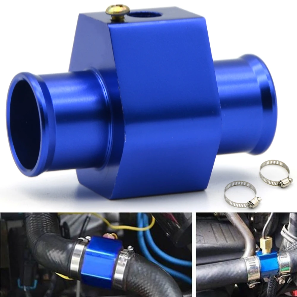 Racing Blue Water Coolant Temperature Sensor Water Temp Gauge Adapter 1.25