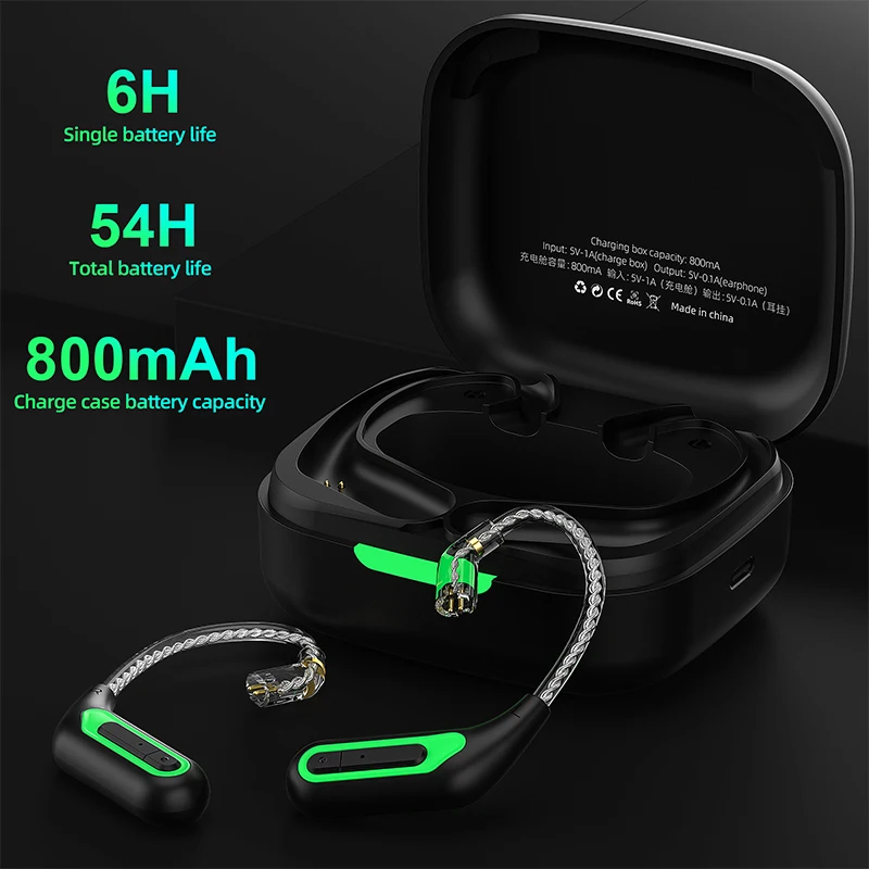 KZ AZ10 Wireless Earphones Bluetooth Compatible 5.2 Ear Hook Headset HiFi Sport Gamer Noice Cancelling Headphones TWS Pin C