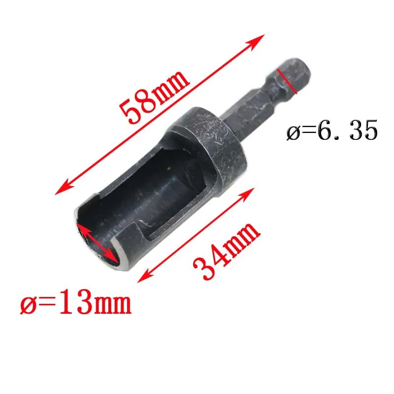 6/10/13/16mm hexagonal haste de aço carbono madeira trabalho plug cortadores broca cortiça broca buraco viu ferramenta furo furado carpintaria