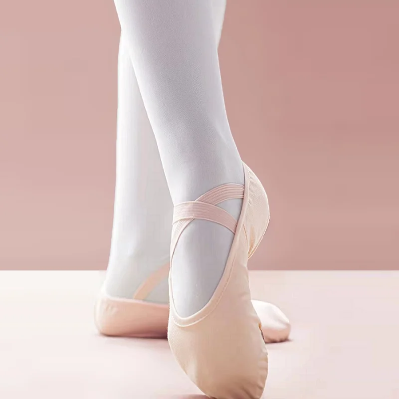 Zapatos de baile de Ballet de lona profesionales para niños y adultos, color Beige, para Yoga, práctica moderna para profesores, zapato con punta de garra de gato, venta al por mayor