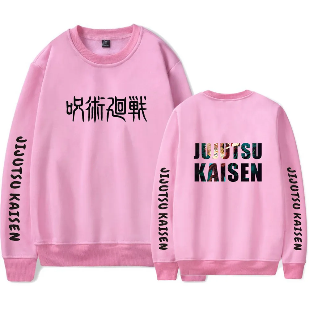 Jujutsu Kaisen Pullover Japan Satoru Gojo Print Unisex Loose Oversize Clothing Warm  Sweatshirts Cartoons Casual Tracksuit