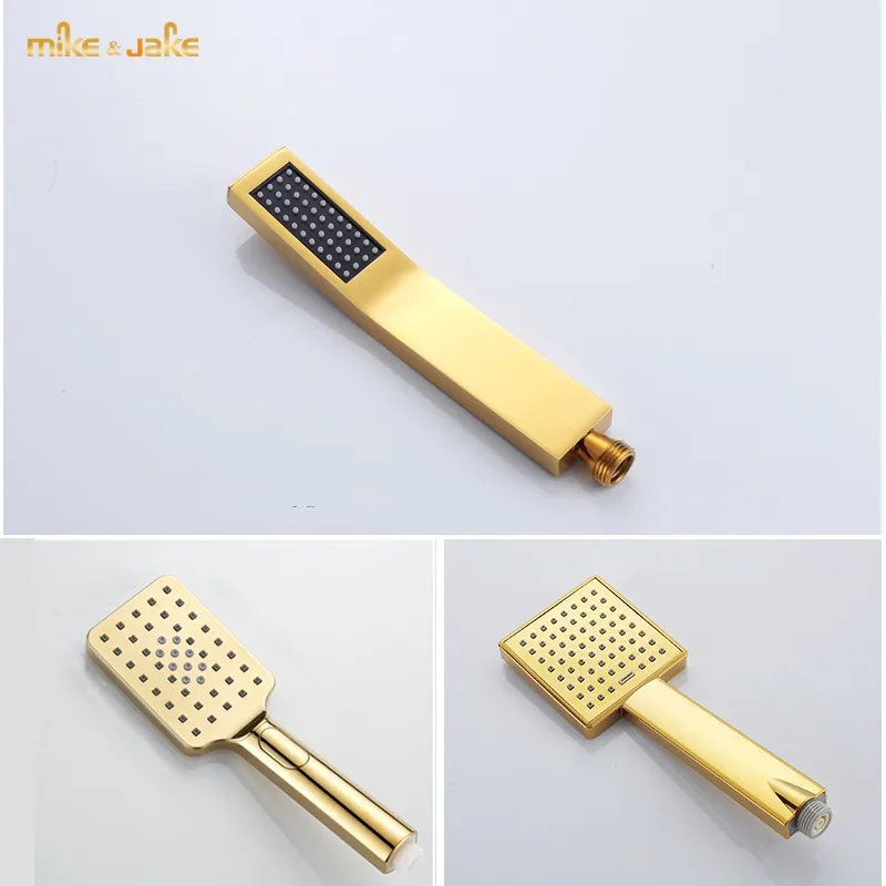 Gold hand shower bathroom golden handhold water saving shower gold bidet shower head bathroom golden hand shower