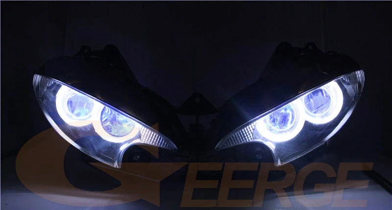 For Yamaha Yzf R6 2003 2004 2005 2006 2007 2008 2009 Excellent Ultra Bright COB Led Angel Eyes Kit Halo Rings Day Light