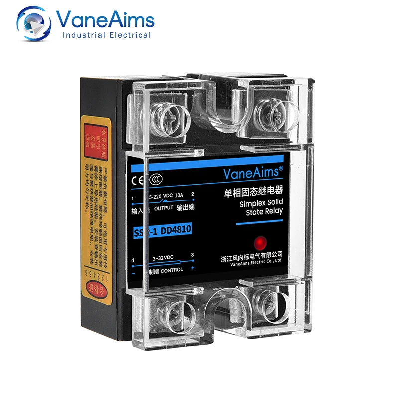 SSR-25DA SSR-40DA SSR-40AA Single Phase Solid State Relay 10A 25A 40A 60A 80A 100A 120A DD DA AA Module for Temperature Control