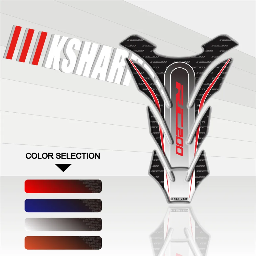 

New motorcycle 3D three-dimensional fish bone stickers decorative personality decal fuel tank sticker for KTM RC200
