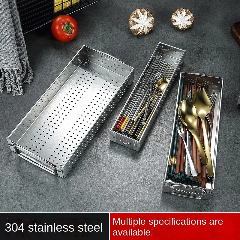 

304 stainless steel chopstick box drain chopstick cylinder can be put into disinfection cupboard chopsticks basket for storage.