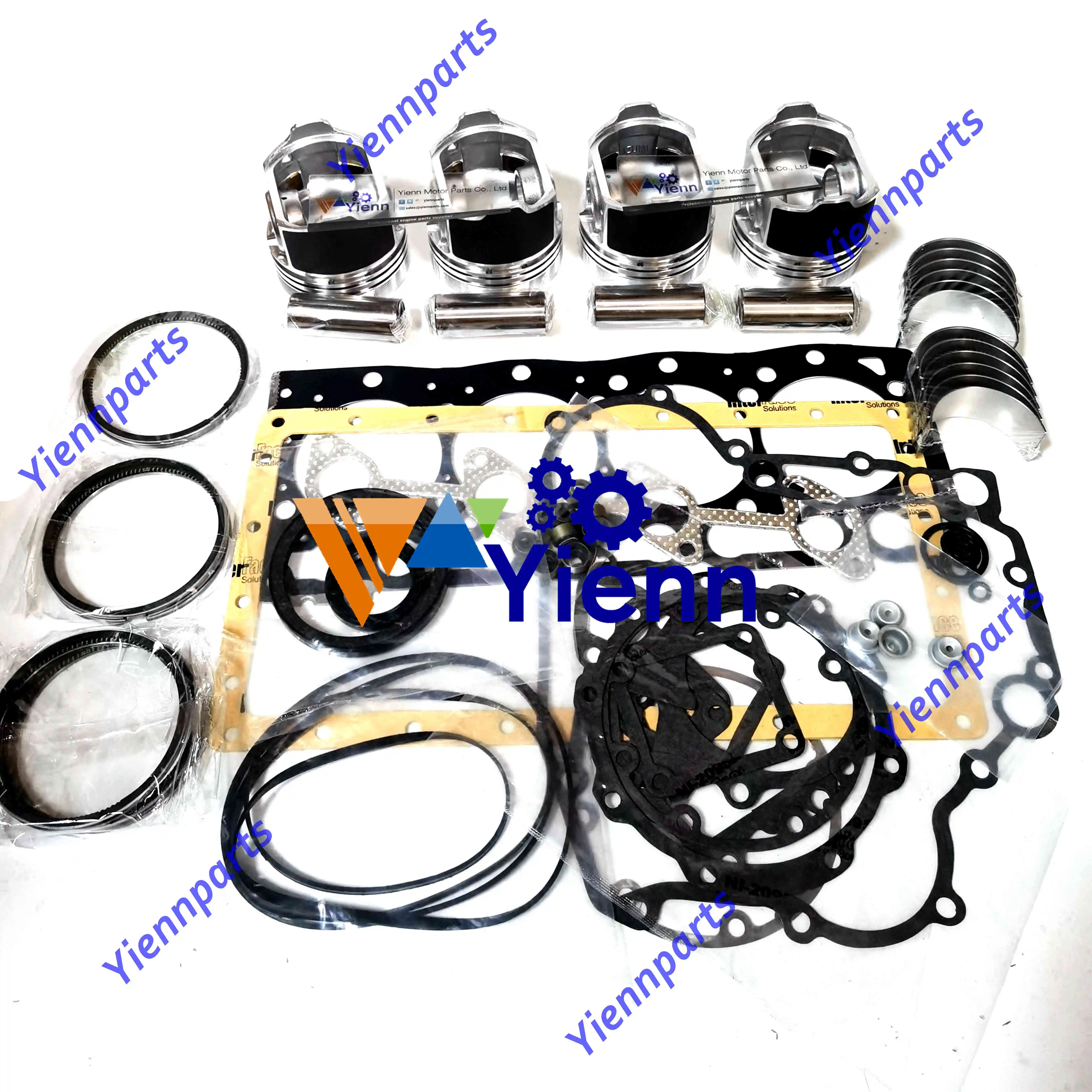 For Caterpillar Cat C2.6 Ovrehaul Rebuild kit with Full Gasket Kit Piston Ring Set Bearing set Diesel Engine Spare Parts