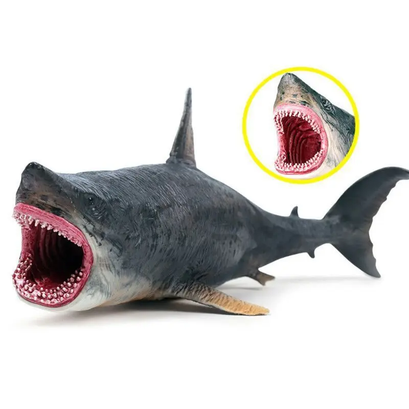 Sea Life Megalodon รุ่น Action Figure PVC สัตว์การศึกษาการเรียนรู้ของเล่นสำหรับของขวัญเด็ก