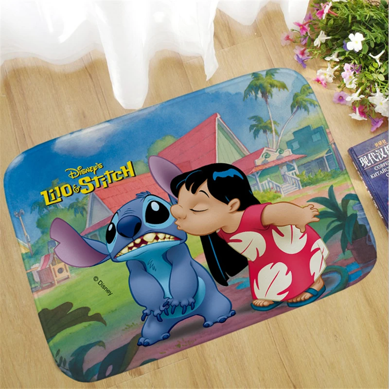 Disney Lilo & Stitch Door Mat  Bathroom Rug Kitchen Carpets Bedroom Floor Absorbent Outdoor Doormat Wedding Aisle Decorations