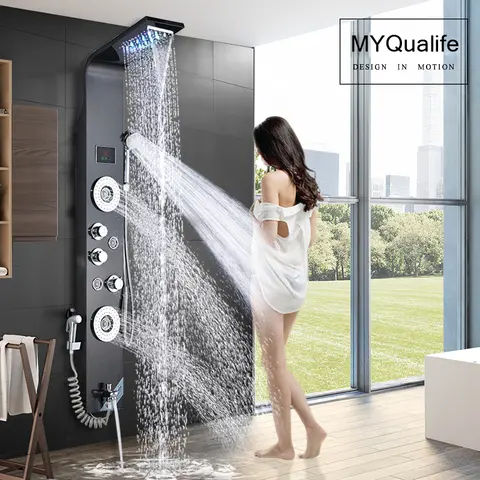 LED Shower Faucet with Massage and Rain System MYQualife