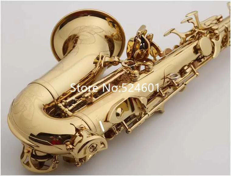 MARGEWATE Curved Soprano Saxophone S-991 B Flat Gold Lacquer Popular instruments Music With Case