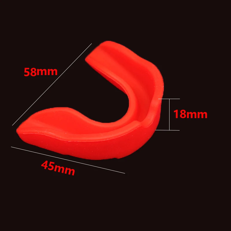 1 Pcs Sports Tooth Protector Silicone Braces COYOCO Boxing Mouth Guard Sanda Taekwondo Anti-wear Free Shaping Mouthguard Red