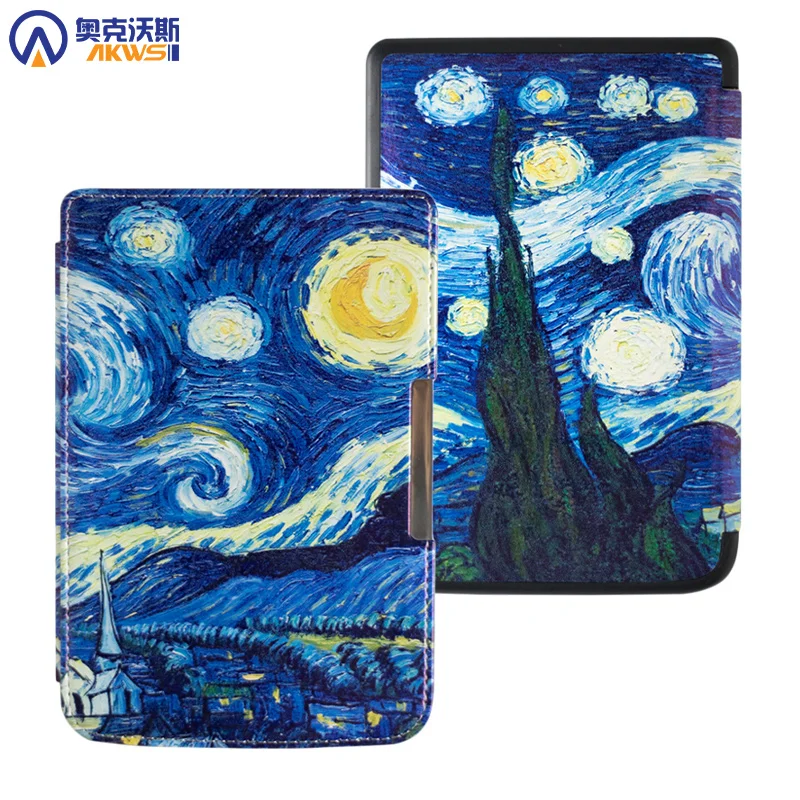 Magnetic Case for Pocketbook 614 /624 /626, 626 Plus Ereader Cover for Pocketbook Basic Touch Lux Auto Sleep Funda