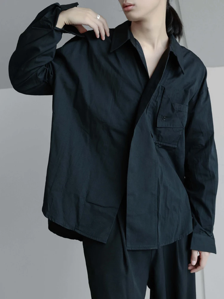 

Men's Long-Sleeve Shirt Spring And Autumn New Personality Simple Fashion Tide Men's Leisure Versatile Loose Large Size S