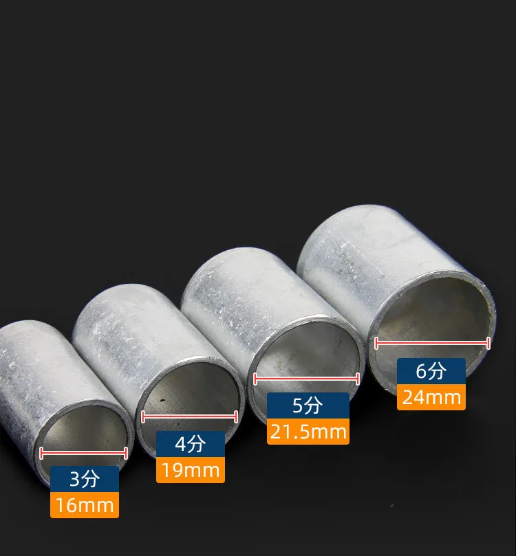 (80pcs) R134a Auto a/c hose pipe joint aluminum sleeve cap,aluminum crimp ferrule for Refrigerant hose 3/8'' 1/2'' 5/8'' 3/4''