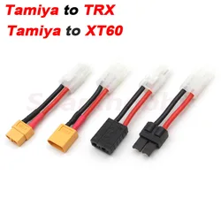 1PC Original Tamiya to TRX and Tamiya to XT60 (Male to Female ) 14AWG Cable Wire Silicone plug Connector Adapter For Battery RC